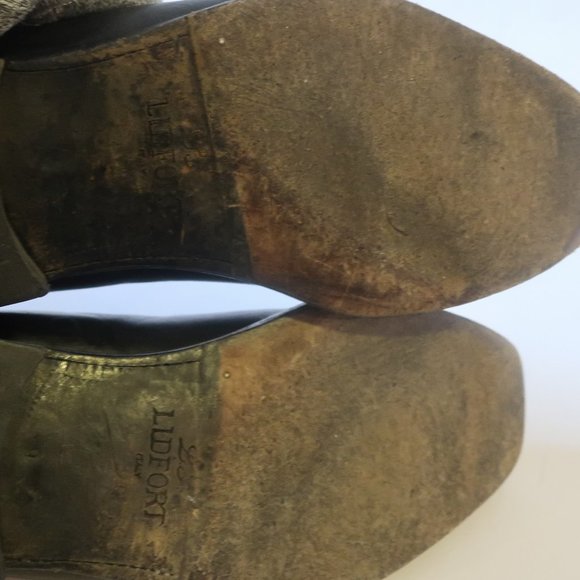 *Mens Lidfort Barneys New York Black Leather Loafer 9 - Picture 8 of 12